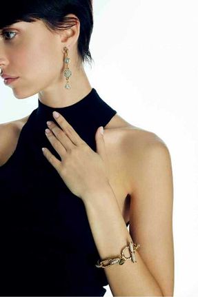 دستبند جواهر طلائی بچه گانه زیرکن Mon Reve - کد 379971870