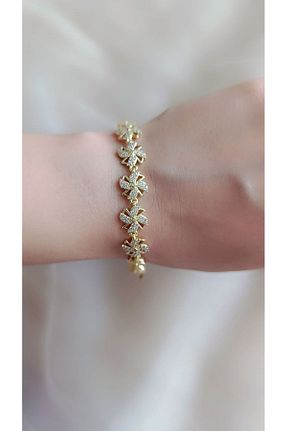 دستبند استیل (فولاد) طلائی استیل (فولاد) karan jewel - کد 890300157