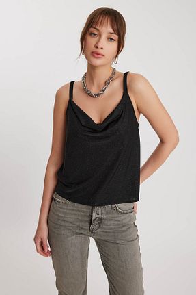 بلوز مشکی زنانه ساده Vitrin - کد 812357622