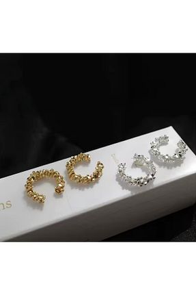 گوشواره غضروفی جواهر طلائی زنانه پوشش لاکی monalisatoka - کد 890344806