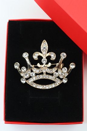 سنجاق سینه طلائی زنانه فلزی KEEBA - کد 890362701