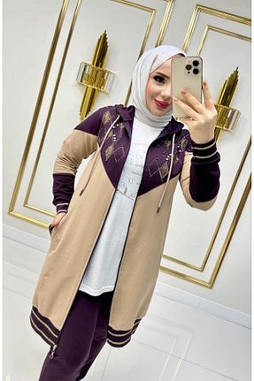 ست گرمکن حجاب زرشکی زنانه Relaxed YILDIZ İSTANBUL MODA - کد 891316928
