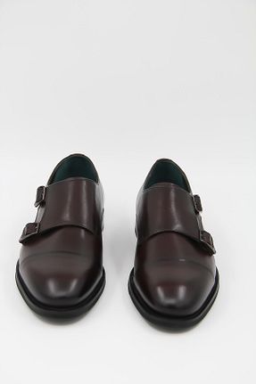 کفش کلاسیک قهوه ای مردانه چرم خالص LUCIANO BELLINI - کد 890371518
