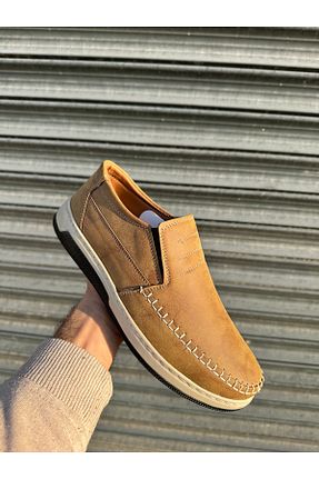 کفش کژوال زرد مردانه چرم مصنوعی TAZELER.SHOES - کد 890371842