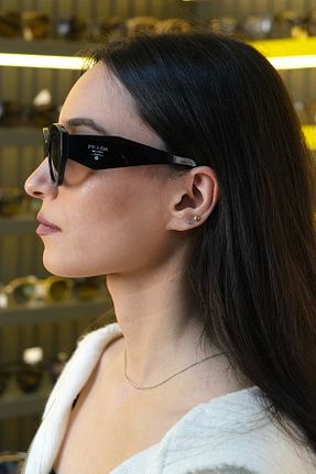عینک آفتابی طوسی زنانه UV400 Prada - کد 870743489