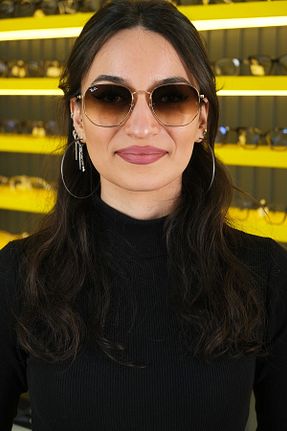 عینک آفتابی قهوه ای زنانه UV400 Ray-Ban - کد 870820046