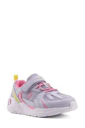 کفش اسنیکر بنفش بچه گانه چسبی U.S. Polo Assn. - کد 828866239