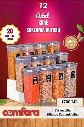 ظرف نگهداری طوسی پلاستیک BAGER MARKET - کد 884858030