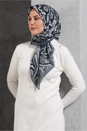 روسری مشکی پلی استر Alvina - کد 890410798