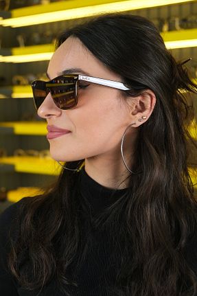 عینک آفتابی قهوه ای زنانه UV400 Ray-Ban - کد 870816349