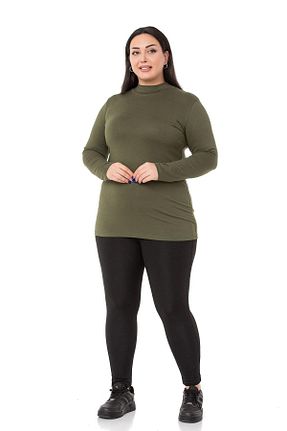 بادی سایز بزرگ خاکی زنانه رگولار DISENTIS MODEST - کد 754258220