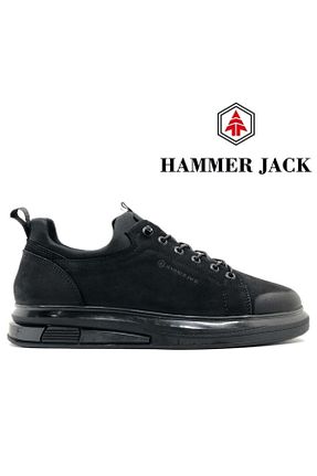 کفش کژوال مشکی مردانه چرم خالص Hammer Jack - کد 845724708