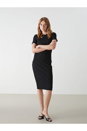 لباس مشکی زنانه بافتنی LC Waikiki - کد 925593778