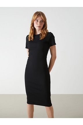 لباس مشکی زنانه بافتنی LC Waikiki - کد 925593778