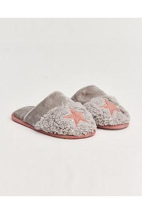 دمپائی خانگی طوسی زنانه پاشنه کوتاه (1 - 4 سانتی متر) Chirpy - کد 356463000