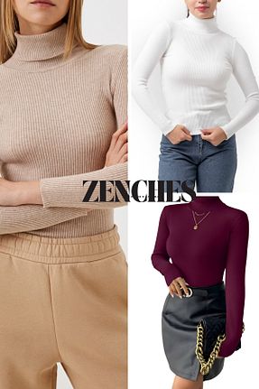 پلیور رنگی زنانه ساده ZENCHES - کد 873083149