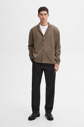 رویه قهوه ای مردانه پنبه ای Massimo Dutti - کد 891408993