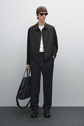 شلوار طوسی مردانه پلی استر Massimo Dutti - کد 890456738