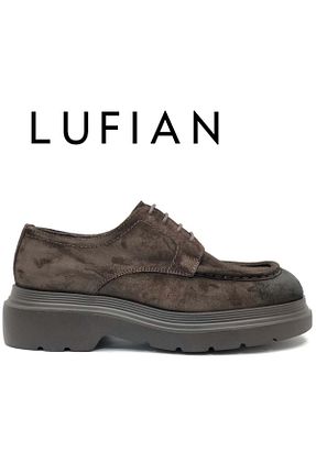 کفش کژوال قهوه ای مردانه چرم خالص Lufian - کد 859096147