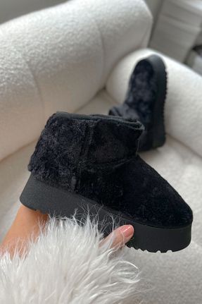 بوت / نیم بوت مشکی زنانه جیر Shoebutik - کد 890454043