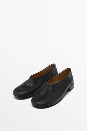 بابت مشکی زنانه چرم خالص Massimo Dutti - کد 891413699