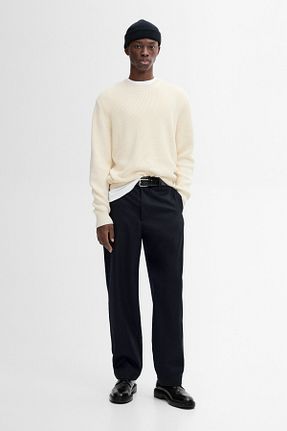 پلیور صورتی مردانه ساده Massimo Dutti - کد 891411355