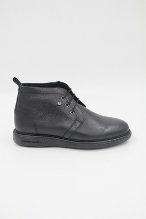 بوت / نیم بوت مشکی مردانه چرم خالص Pierre Cardin - کد 368343308