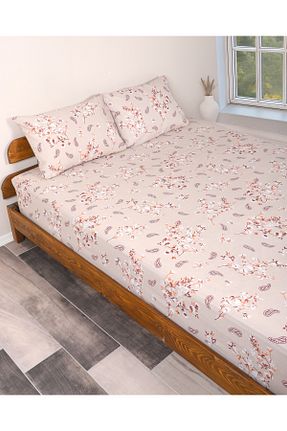 ست ملحفه دونفره بژ کش دار ENESSA - کد 890457825