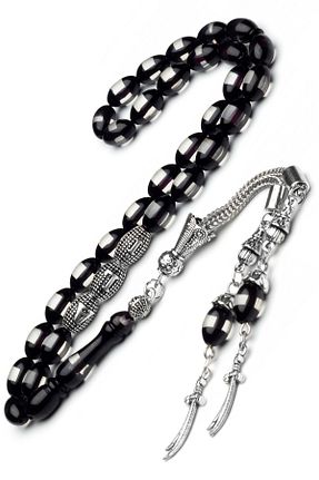 تسبیح مشکی کهربا OTTOTESBİH - کد 890457671