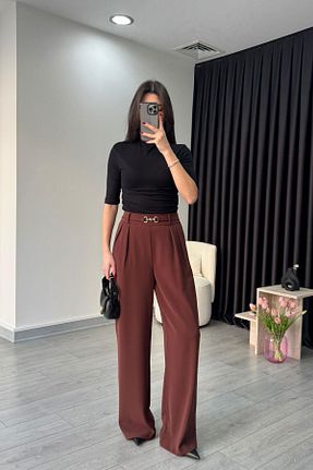 شلوار نارنجی زنانه پلی استر ECEMİ - کد 894821376