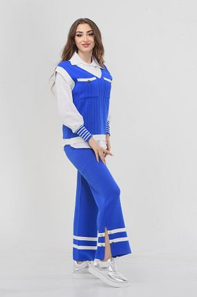 ست بالاتنه و پائین تنه آبی زنانه تریکو NEWC - کد 890957120