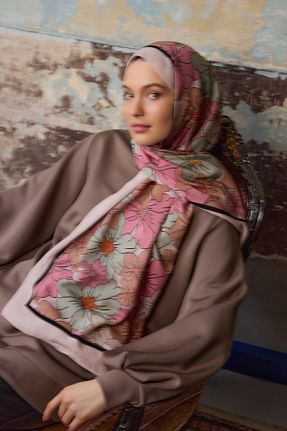 شال صورتی زنانه ویسکون Şalland - کد 890474797