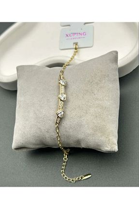 دستبند استیل (فولاد) طلائی استیل (فولاد) XUPING JEWELRY - کد 890483340
