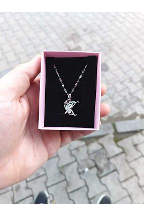 گردنبند استیل ( فولاد ) طوسی زنانه استیل ضد زنگ MEKKANMODA - کد 890499297