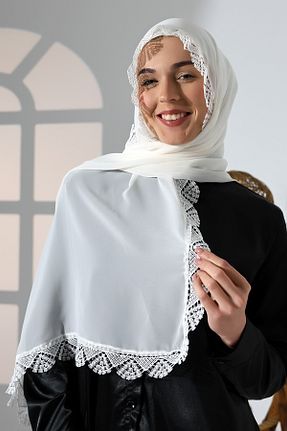 روسری سفید پنبه ای ihvanonline - کد 891516285