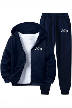 ست کرمکن اسپرت سرمه ای بچه گانه پنبه ای Merry Store - کد 891519660