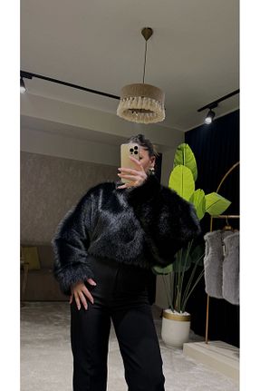 پلیور مشکی زنانه ساده Meyco Butik - کد 891519088