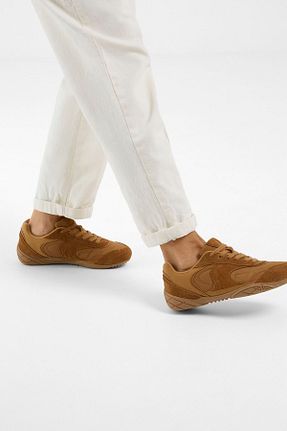 کفش اسنیکر سرمه ای زنانه چرم اصل Bershka - کد 890522902