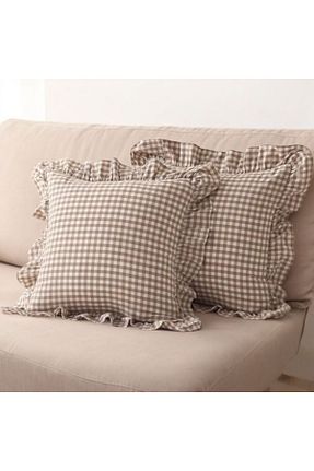 بالش بژ Pamuklu Erba kreasyon - کد 891816055