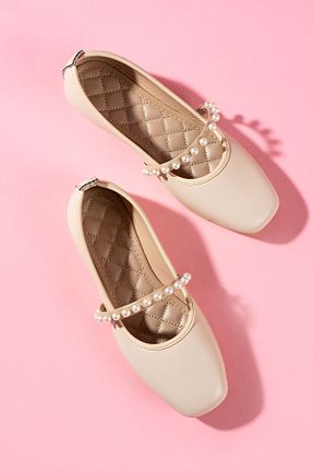بابت بژ زنانه چرم لاکی FUGA MODA - کد 890526949