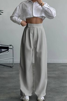 شلوار طوسی زنانه بافتنی COMBİNE MİCHAİL - کد 885508426
