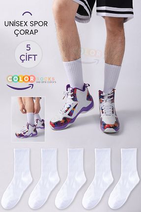 جوراب سفید زنانه پنبه ای Color Socks - کد 890533929