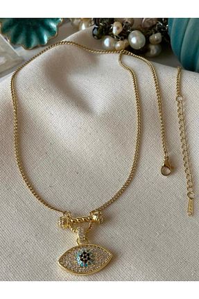 گردنبند استیل ( فولاد ) طلائی زنانه استیل (فولاد) SU PERİSİ TAKI BİJUTERİ - کد 890545153