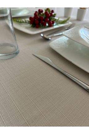 رومیزی بژ پلی استر Zeren Home - کد 890604580