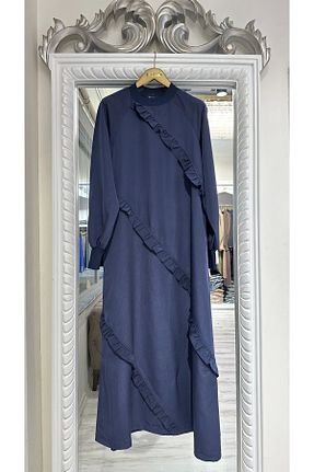 لباس حجاب سرمه ای زنانه اورسایز Invee - کد 890614697