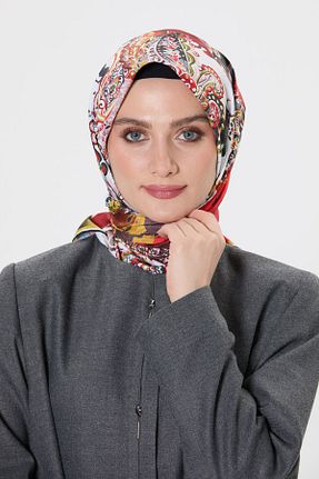 روسری قرمز 90 x 90 Setrms - کد 890616740