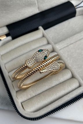 دستبند جواهر طلائی زنانه منجق Modex - کد 758423927
