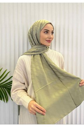 شال سبز زنانه ابریشم pullscarfs - کد 890617211