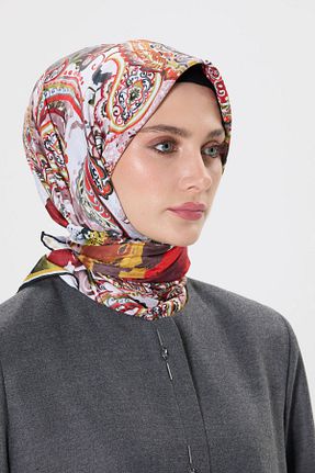 روسری قرمز 90 x 90 Setrms - کد 890616740