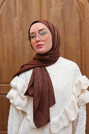 شال قهوه ای زنانه ویسکون Silk Home - کد 890622748